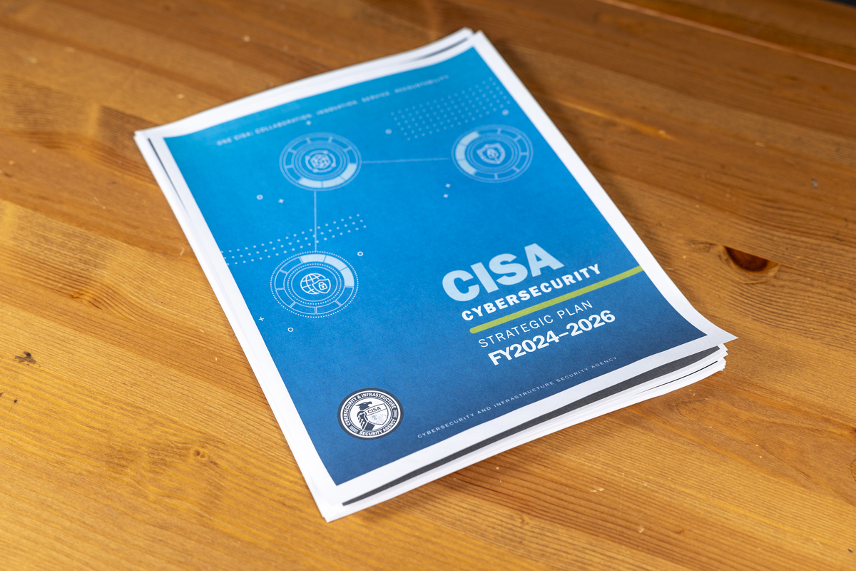 Printed light blue CISA Strategic Plan FY2024-2026