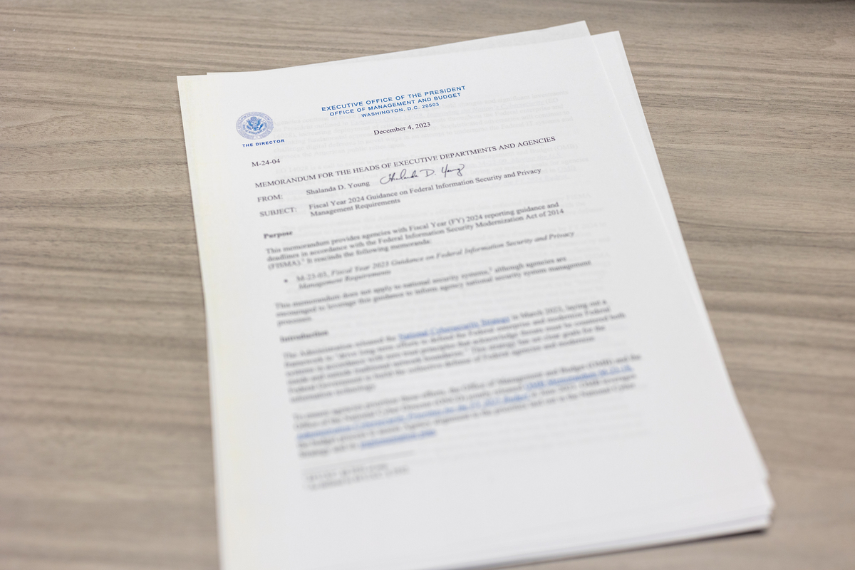 Printed OMB Memorandum Printed OMB Memorandum
