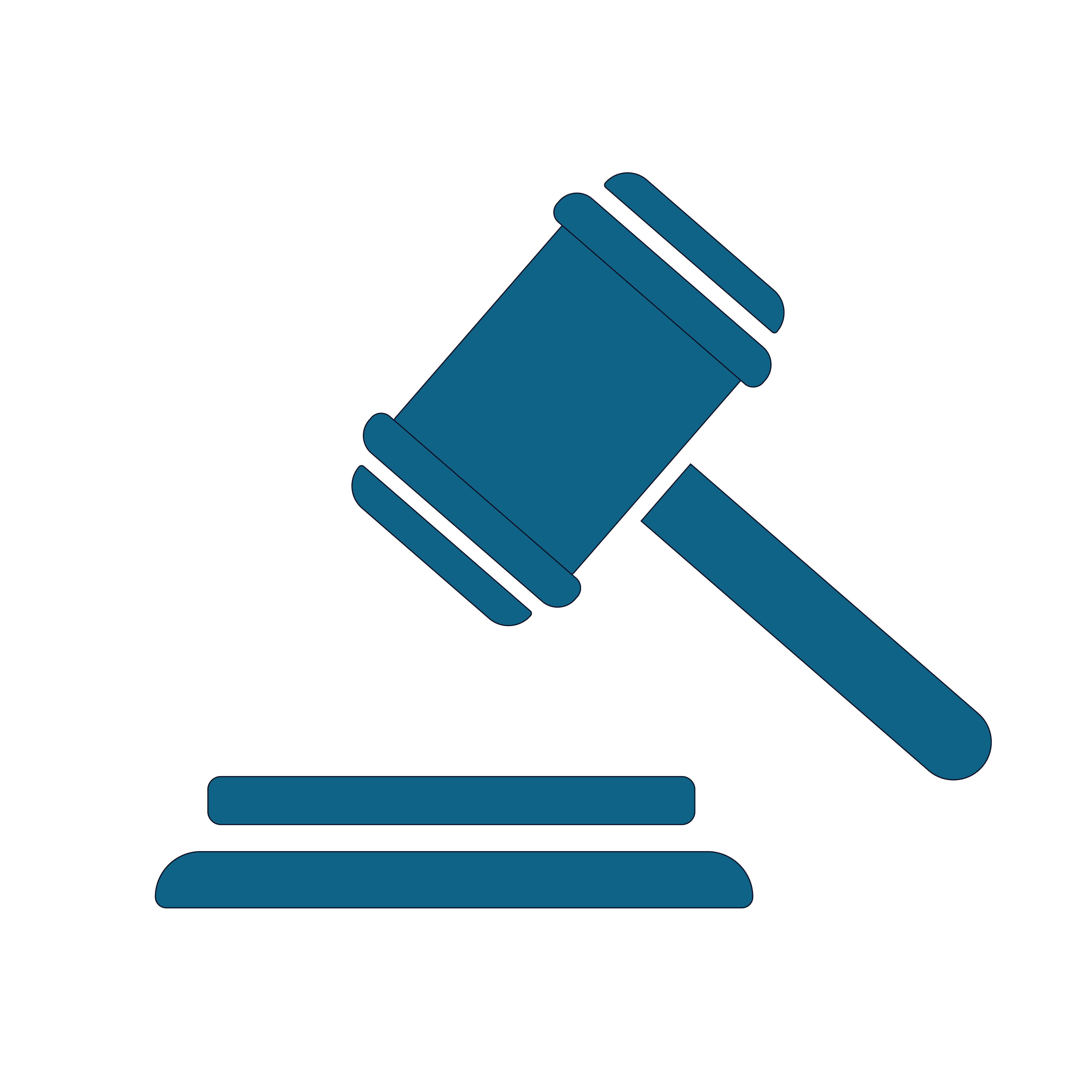 Blue gavel icon