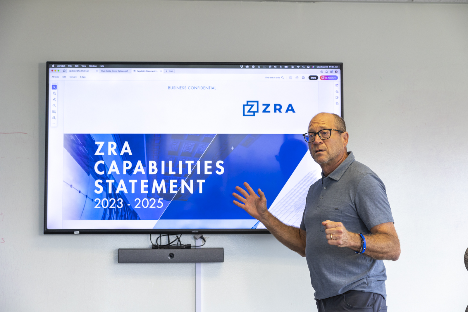 ZRA team members at the office